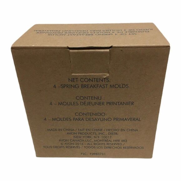 Avon Set of 4 Spring Breakfast Molds (Flower, Cat, Rabbit & Butterfly) NEW!!! - Picture 5 of 11